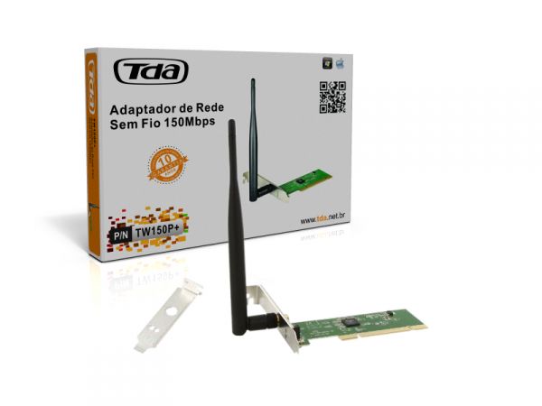ADAPTADOR WIRELLES PCI TW150 P+ 150MBPS 5DBI TENDA