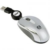 MOUSE MINI USB RETRATIL MS3209-2 PRETO/PRATA C3T