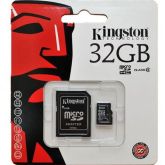 CARTÃO DE MEMORIA KINGSTON MICRO SD 2X1 32GB S/G