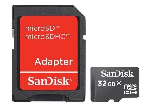 CARTÃO DE MEMORIA SANDISK MICRO SD 32GB 2X1