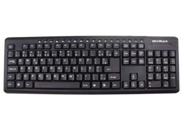 TECLADO MULTIMIDIA USB  ABNT-II PRETO MYMAX