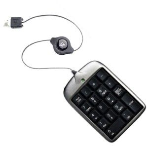 TECLADO USB RETRATIL NUMERICO TK-5 CINZA A4T