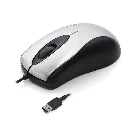 MOUSE USB MS3202 PRETO/PRATA COLETEK