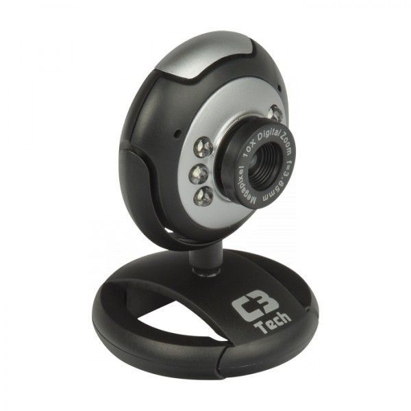 WEBCAM C3TECH 30MP USB MICROF. C/ 6 LEDS WB2101-P