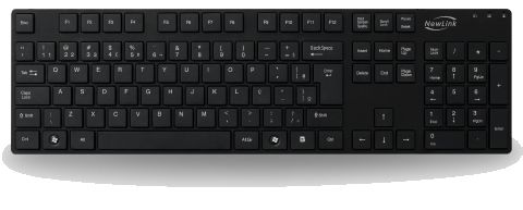 TECLADO FLAT PRETO TC103 NEWLINK