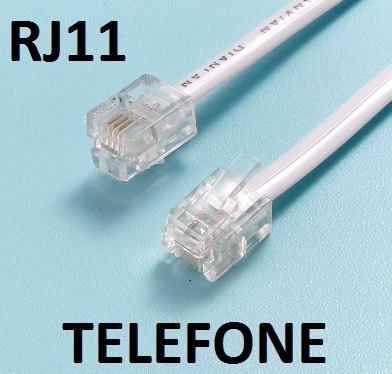 CABO TELEFONE RJ11 BRANCO 4MT