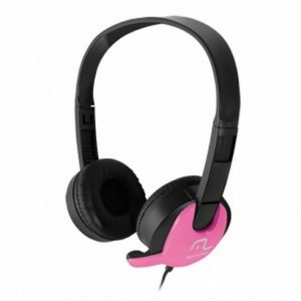 FONE+ MICROFONE HEADSET ROSA PH 070 MULTILASER