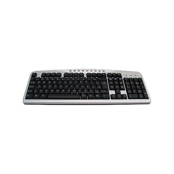 TECLADO USB MULTIMIDIA KB3201-2 BSI PRETO/PRATA