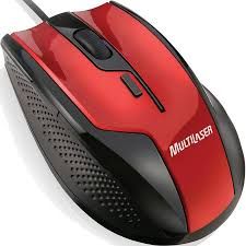 MOUSE PROF. GAMER FIRE 6 BOTÕES VERMELHO/PRETO USB MULTILASE